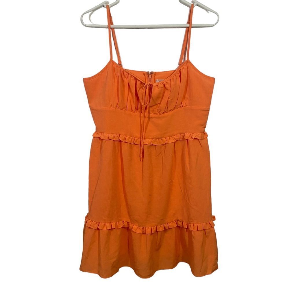 NWT BCBGeneration Coral Ruffle Mini Dress